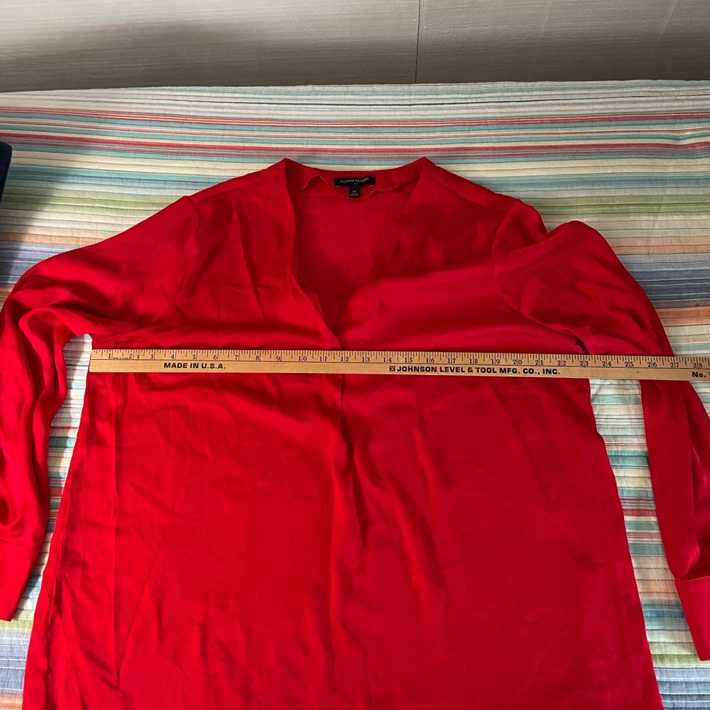 Banana republic women’s split neck long sleeve top size XL